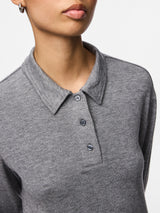 Medium Grey Melange Top fra PIECES - 17162230