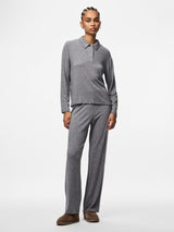 Medium Grey Melange Top fra PIECES - 17162230