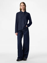 Maritime Blue Top fra PIECES - 17162230
