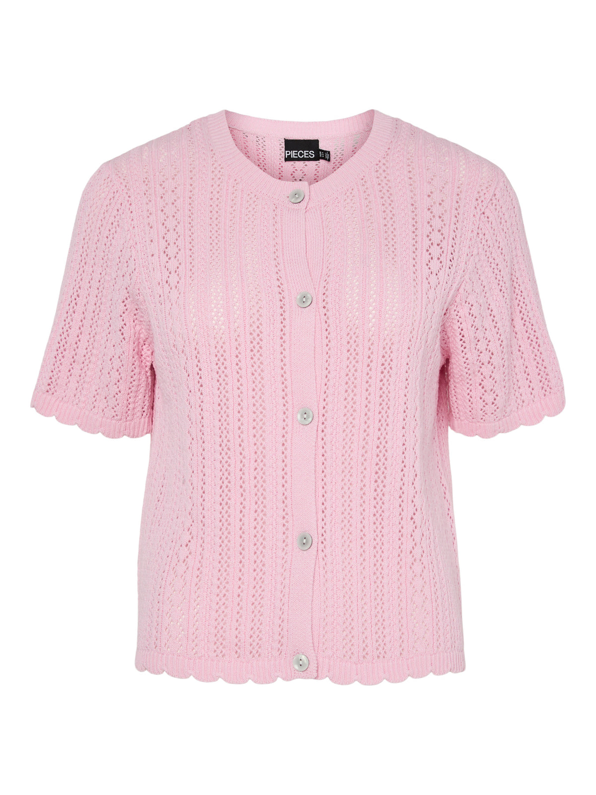 Roseate Spoonbill Cardigan fra PIECES - 17162280