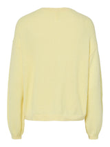 French Vanilla MELANGE Striktrøje fra PIECES - 17162283