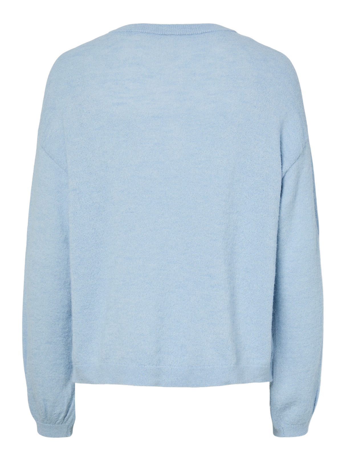 Cashmere Blue MELANGE Striktrøje fra PIECES - 17162283