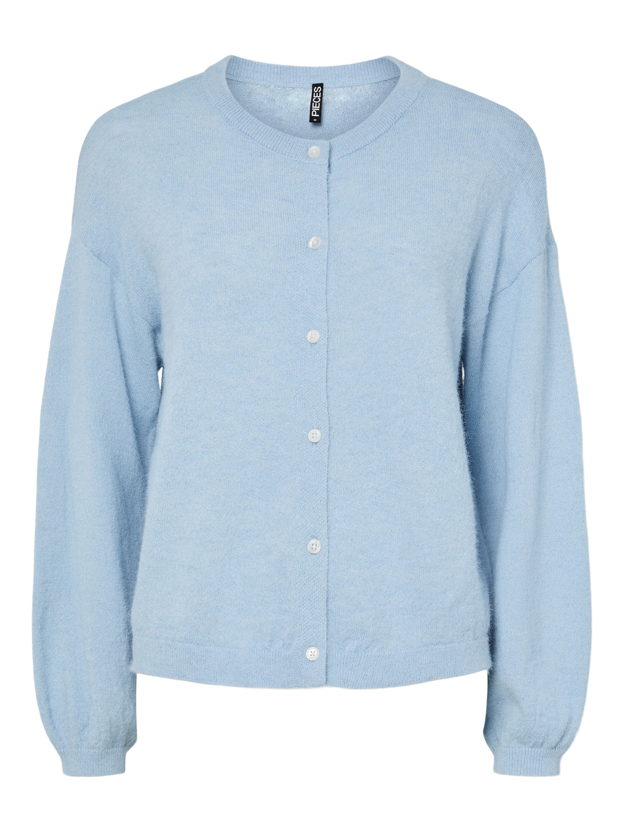 Cashmere Blue MELANGE Striktrøje fra PIECES - 17162283