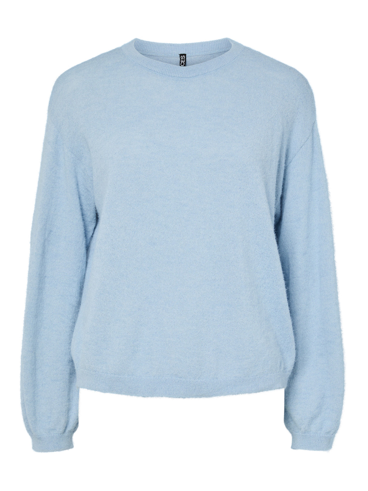 Cashmere Blue MELANGE Striktrøje fra PIECES - 17162284