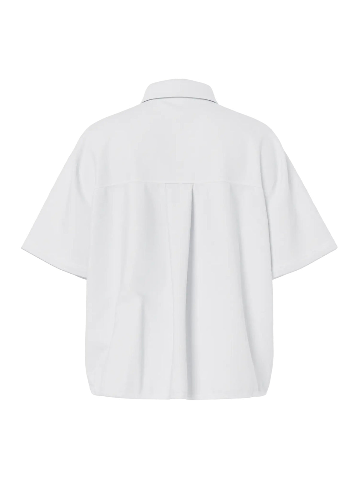 Bright White Bluse fra PIECES - 17162286