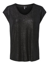 Black GLITTER SILVER Bluse fra PIECES - 17162299