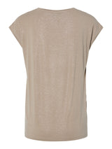 Greige GLITTER SILVER Bluse fra PIECES - 17162299