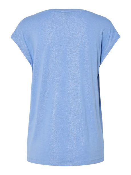 Hydrangea GLITTER SILVER Bluse fra PIECES - 17162299