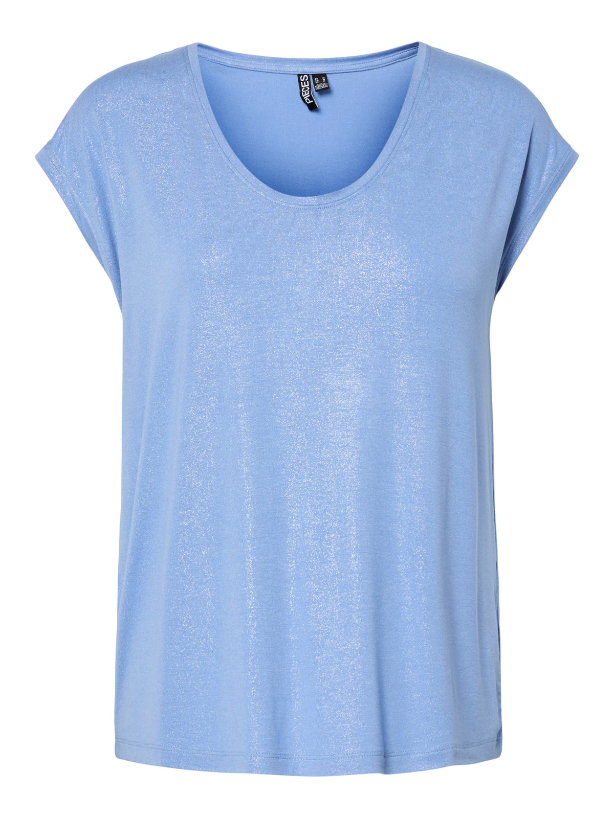 Hydrangea GLITTER SILVER Bluse fra PIECES - 17162299