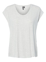 Light Grey Melange GLITTER SILVER Bluse fra PIECES - 17162299