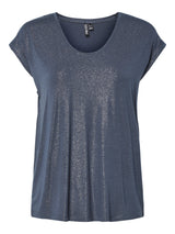 Ombre Blue GLITTER SILVER Bluse fra PIECES - 17162299
