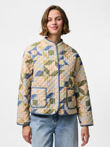 Birch PATCHWORK Quiltet jakke fra PIECES - 17162301