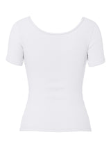 Bright White Top fra PIECES - 17162320