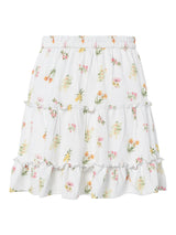Bright White FLOWER Nederdel fra PIECES - 17162330