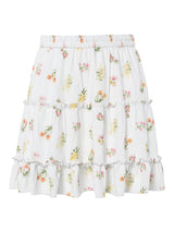 Bright White FLOWER Nederdel fra PIECES - 17162330