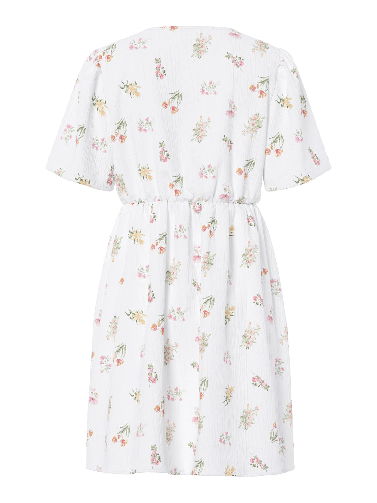 Bright White FLOWER Kjole fra PIECES - 17162336