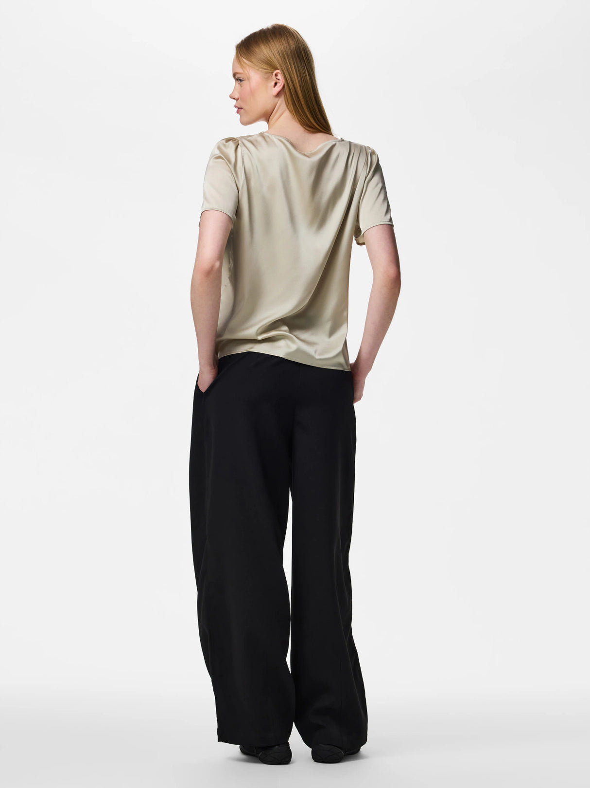 Silver Lining Top fra PIECES - 17162346