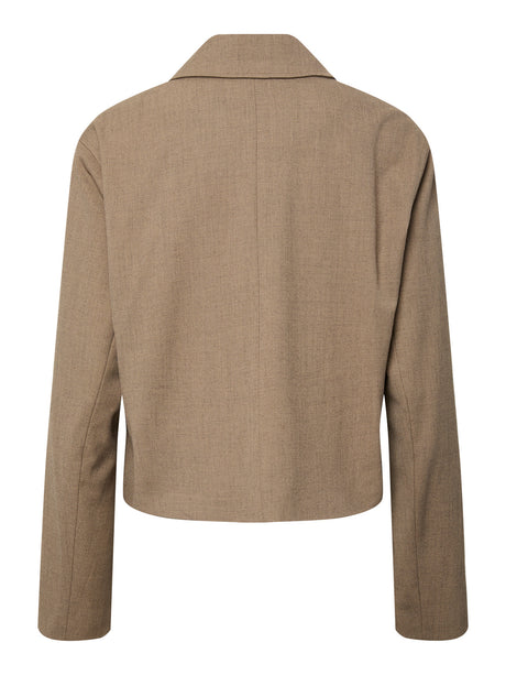 Greige Blazer fra PIECES - 17162581