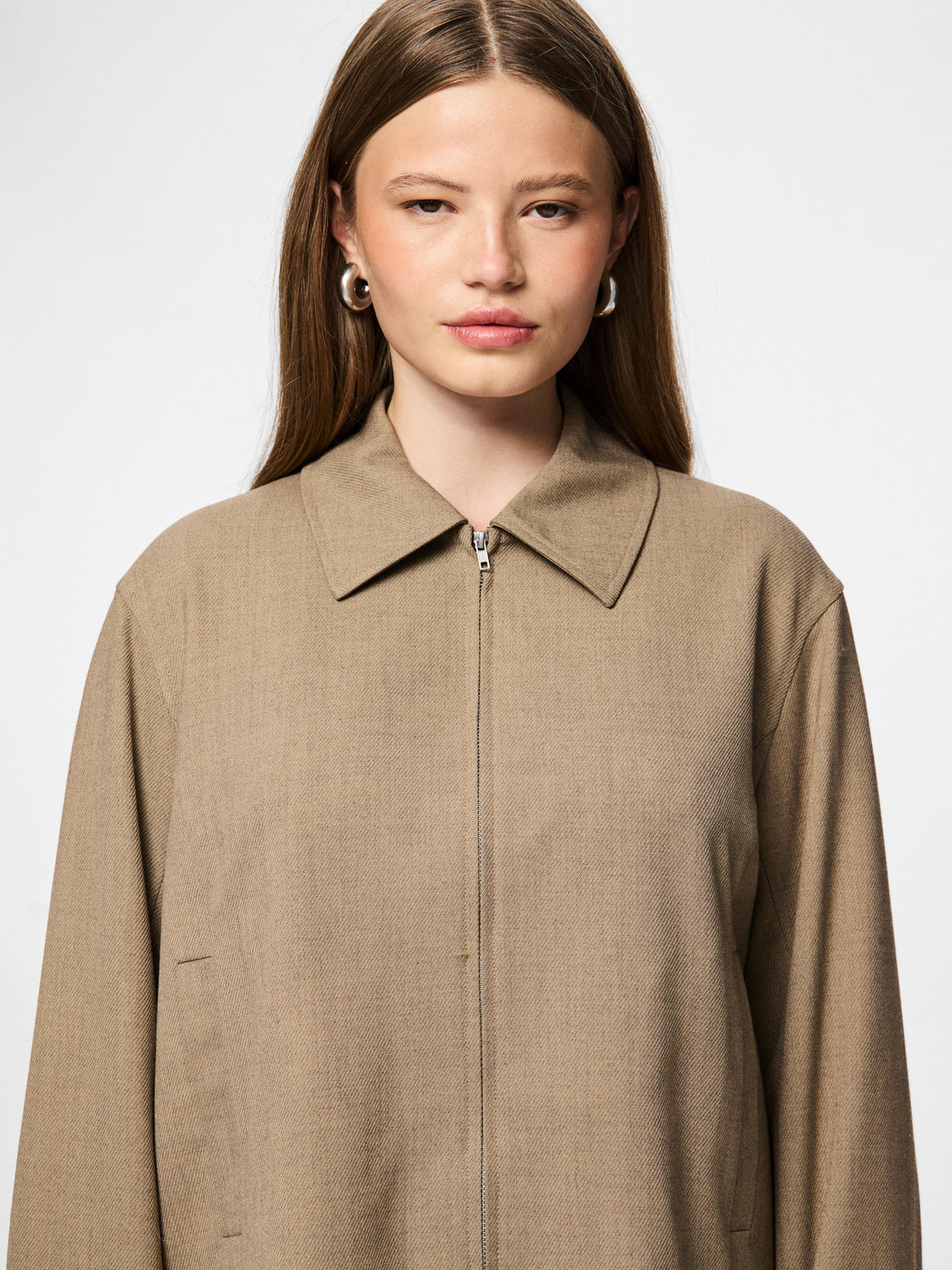 Greige Blazer fra PIECES - 17162581