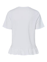 Bright White Bluse fra PIECES - 17163063