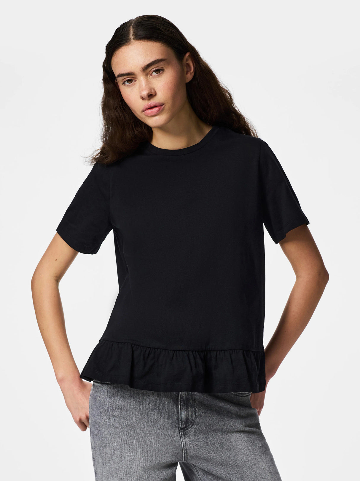 Black Bluse fra PIECES - 17163063