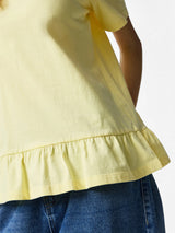 French Vanilla Bluse fra PIECES - 17163063