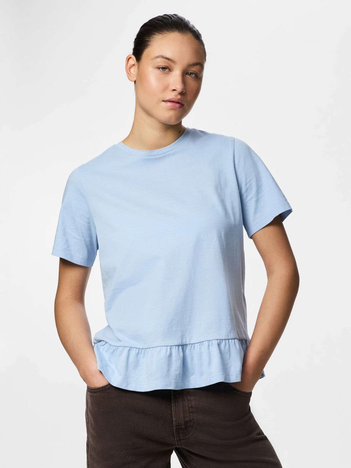 Cashmere Blue Bluse fra PIECES - 17163063