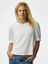Cloud Dancer Top fra PIECES - 17163508
