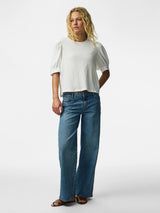 Cloud Dancer Top fra PIECES - 17163508