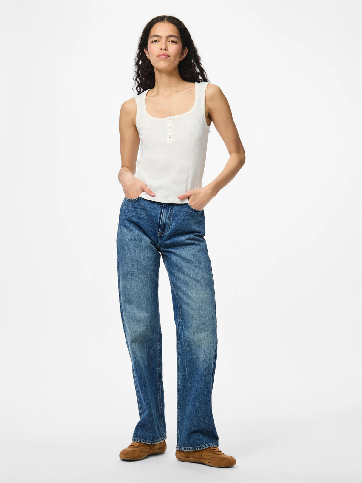 Hvid Top fra PIECES - 17163782