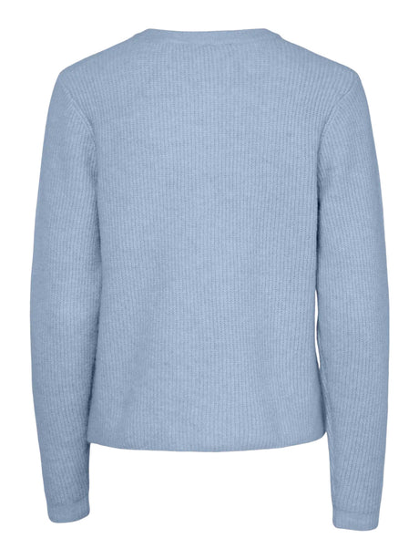 Cashmere Blue MELANGE Knitted Cardigan fra PIECES - 17163992