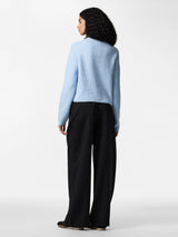 Cashmere Blue MELANGE Knitted Cardigan fra PIECES - 17163992