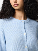 Cashmere Blue MELANGE Knitted Cardigan fra PIECES - 17163992