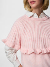 Pink-A-Boo Striktrøje fra PIECES - 17165521