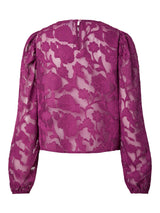 Dark Purple Top fra PIECES - 17165862