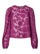 Dark Purple Top fra PIECES - 17165862