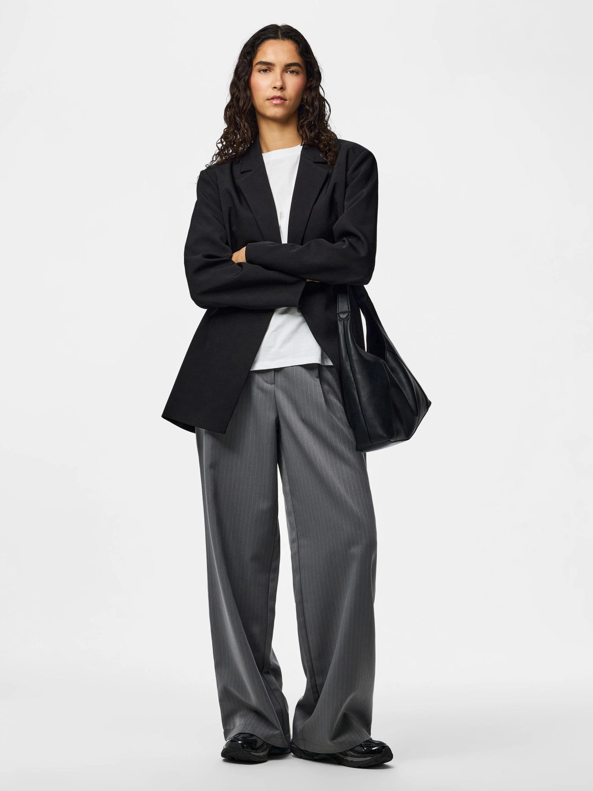 Black Blazer fra PIECES - 17166999