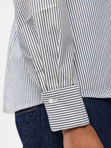 Bright White BLACK Bluse fra PIECES - 17167177