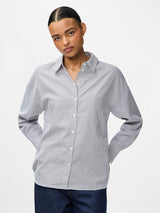 Bright White BLACK Bluse fra PIECES - 17167177