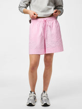 Roseate Spoonbill White and dark pink Shorts fra PIECES - 17168737