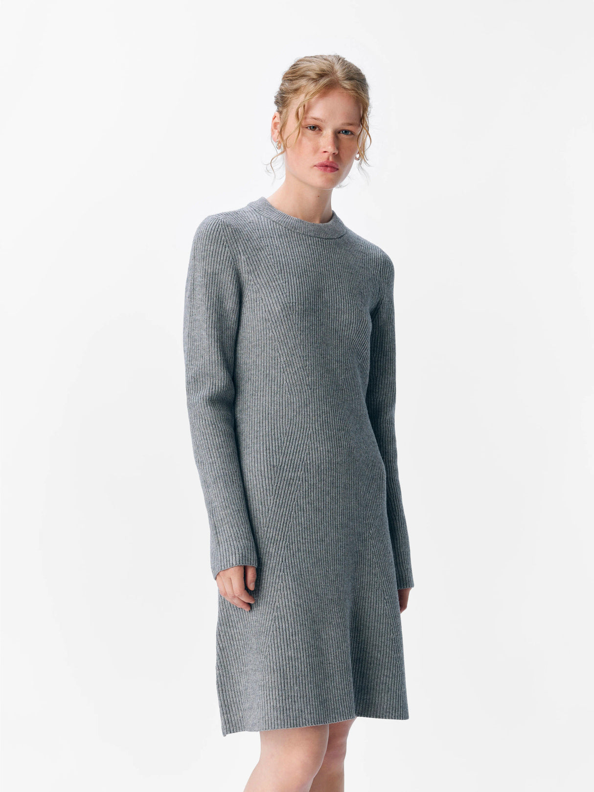 Medium Grey Melange Kjole fra Object Collectors Item - 23046894