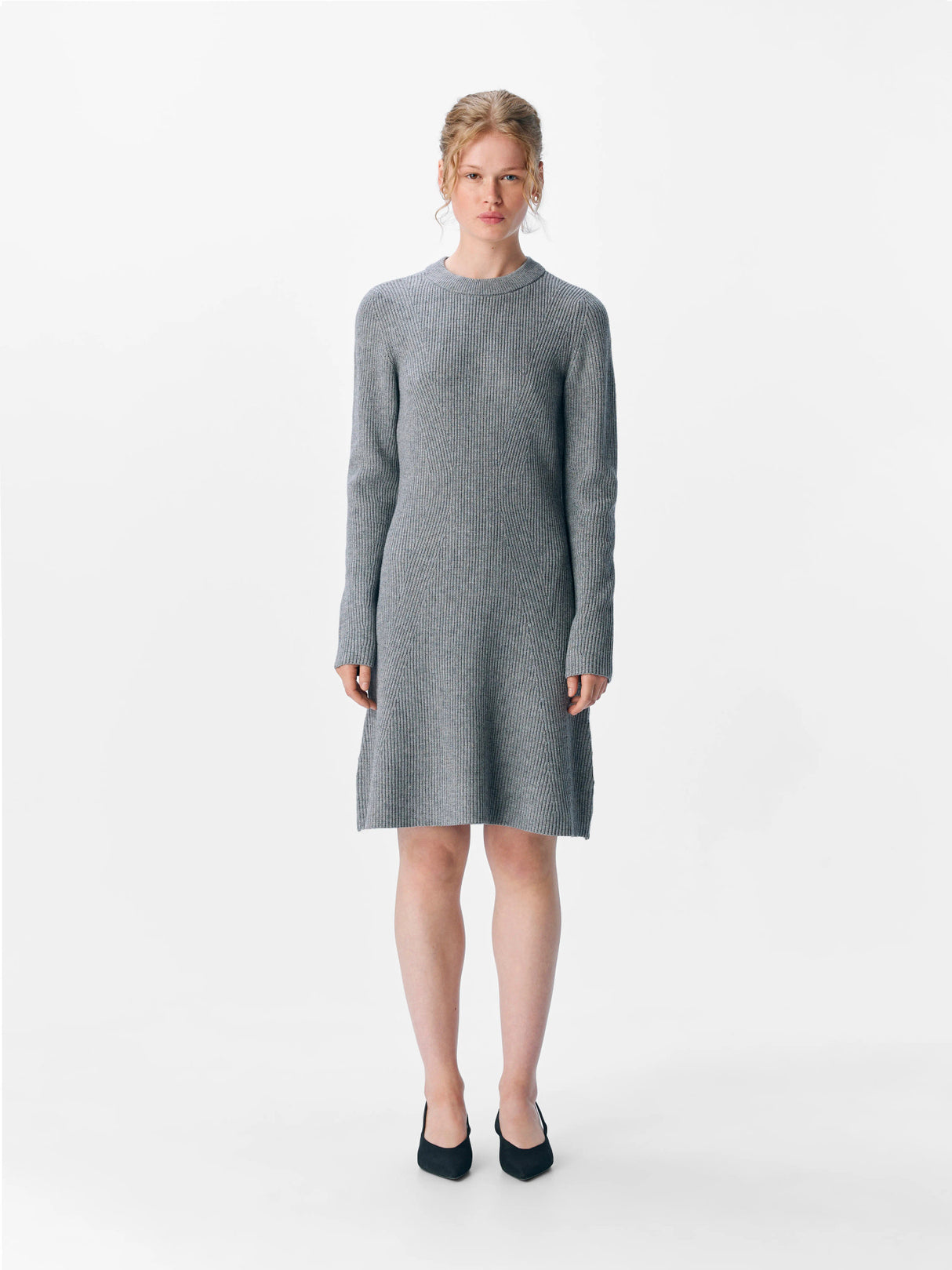 Medium Grey Melange Kjole fra Object Collectors Item - 23046894