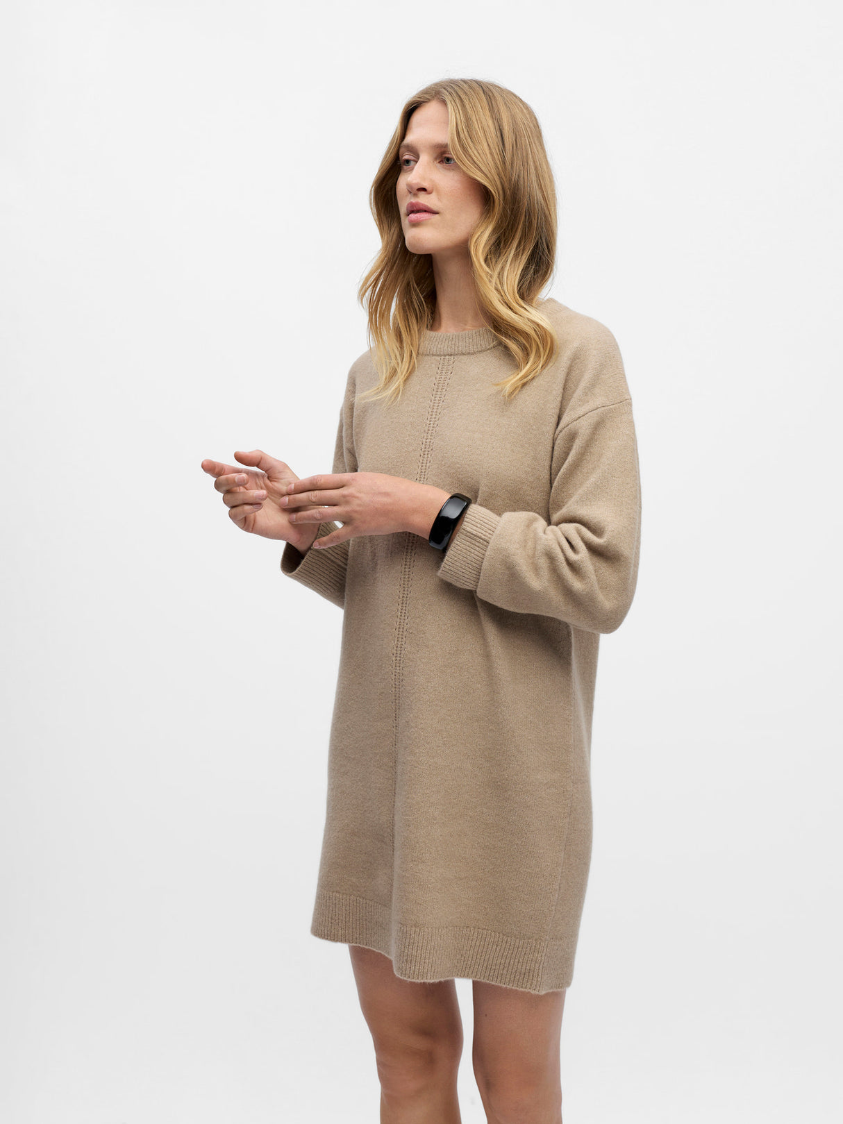 Desert Taupe Melange Kjole fra Object Collectors Item - 23047777