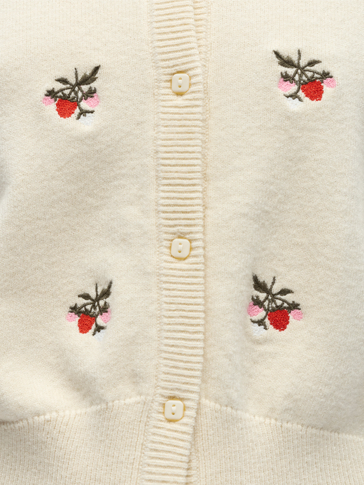 Birch Melange w. red berries Striktrøje fra Object Collectors Item - 23048330