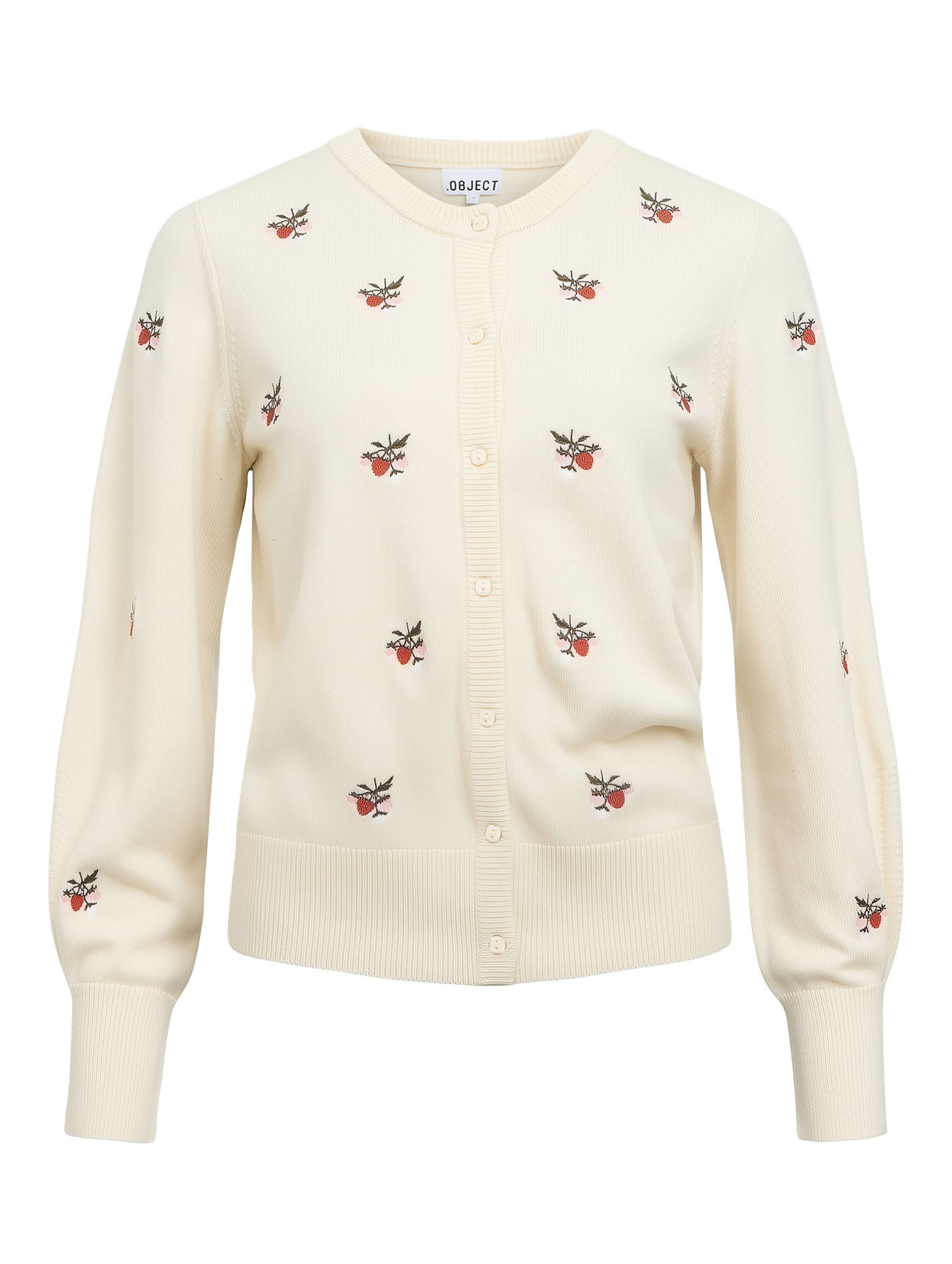 Birch Melange w. red berries Striktrøje fra Object Collectors Item - 23048330