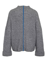 Medium Grey Melange CLASSIC BLUE LIINE Striktrøje fra Noisy May - 27034685
