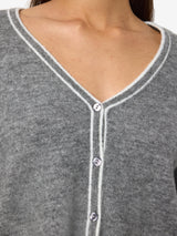 Medium Grey Melange Striktrøje fra Noisy May - 27035454