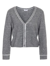 Medium Grey Melange Striktrøje fra Noisy May - 27035454