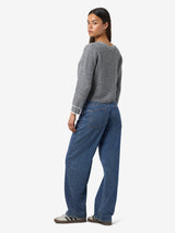Medium Grey Melange Striktrøje fra Noisy May - 27035454