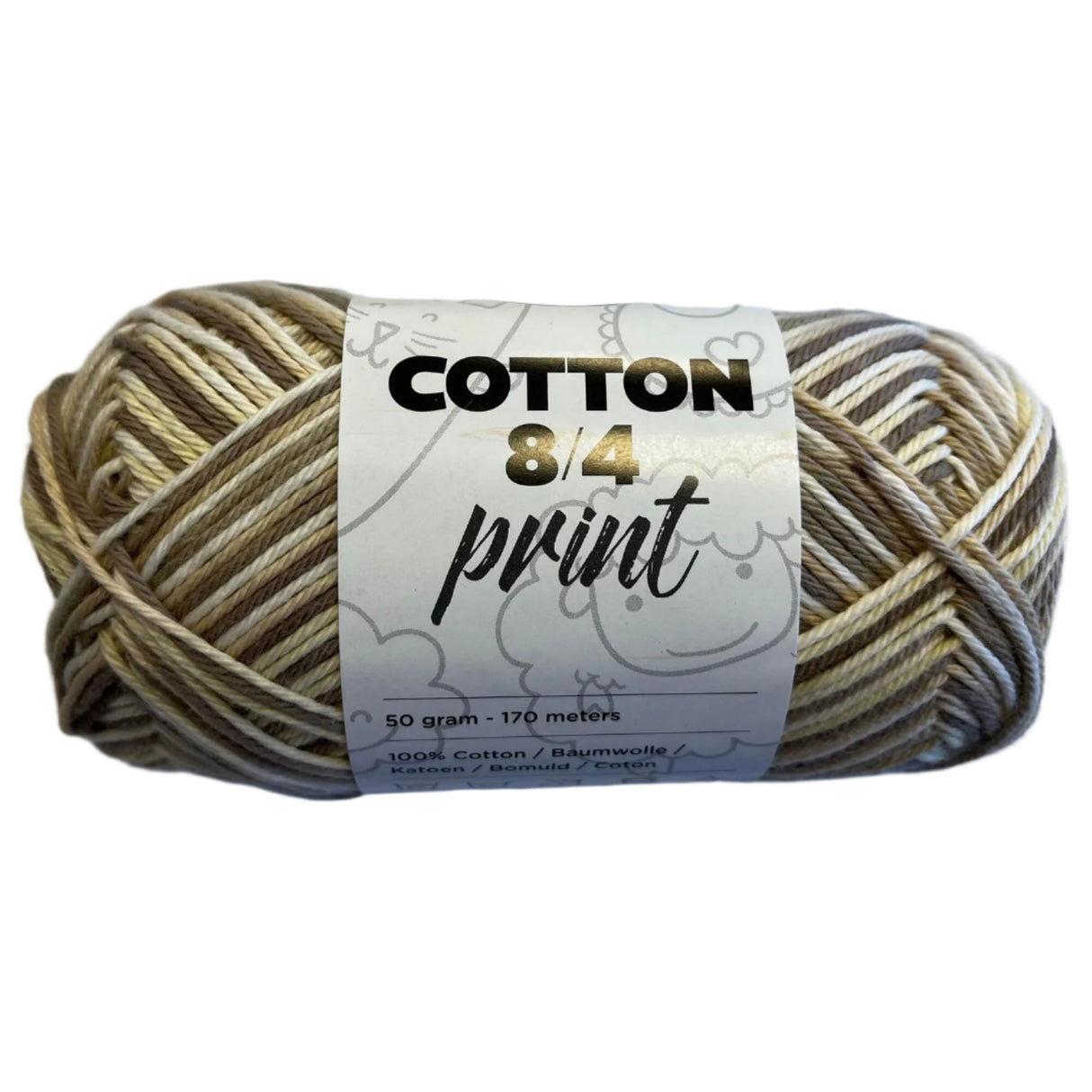 Bomuld garn Farmers Yarn print 8/4 50 g. fv. 11